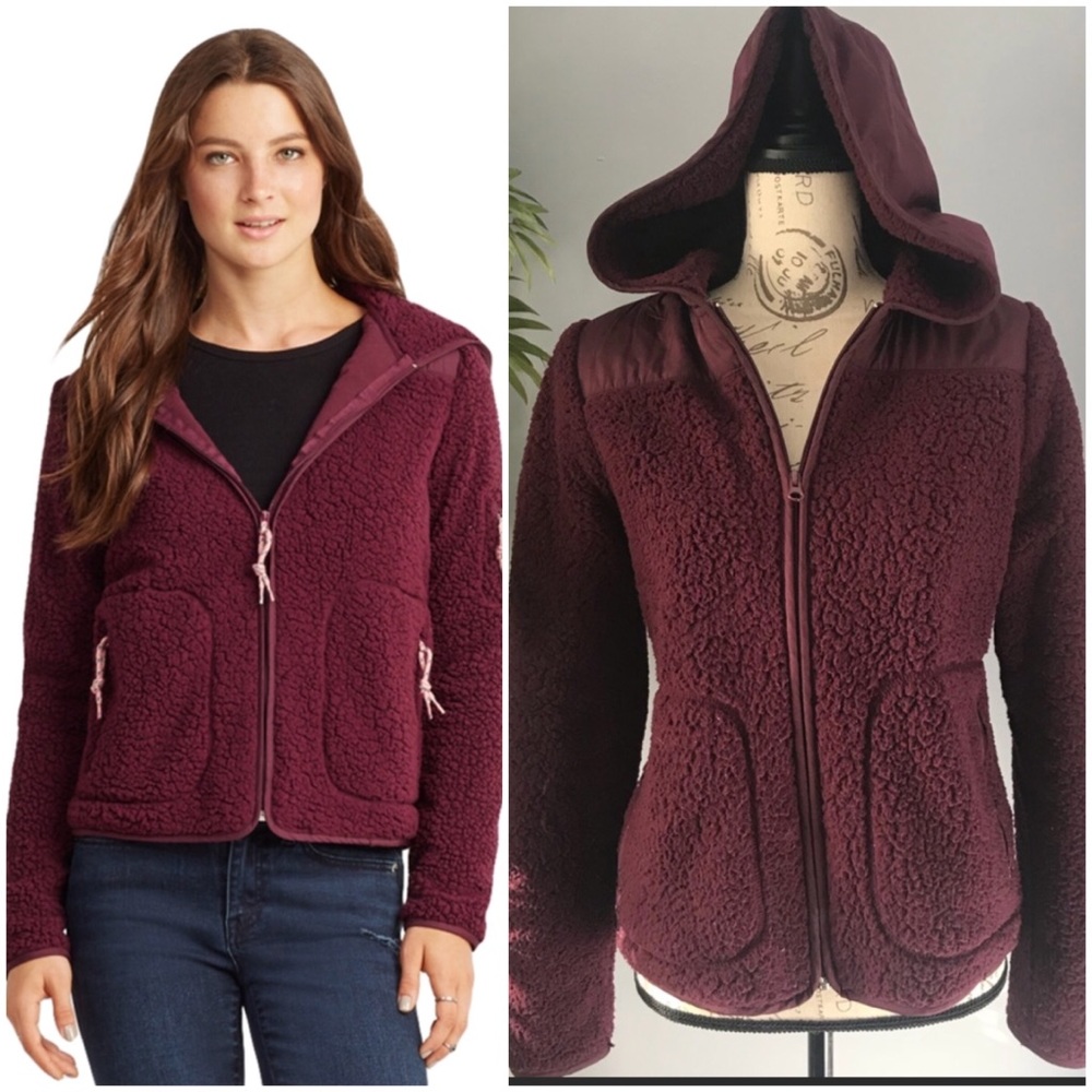 2/9
Prince & Fox Bear Fleece/sherpa Maroon Jacket